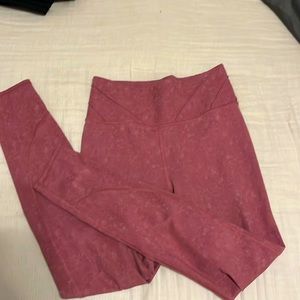 Girls pink leggings, all in motion, 10-12